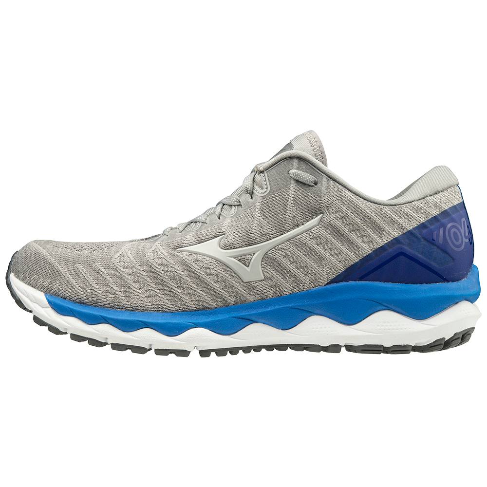 Zapatillas Running Mizuno Wave Sky 4 WAVEKNIT™ 2E (Wide) Hombre Gris Baratas XTEI-84713